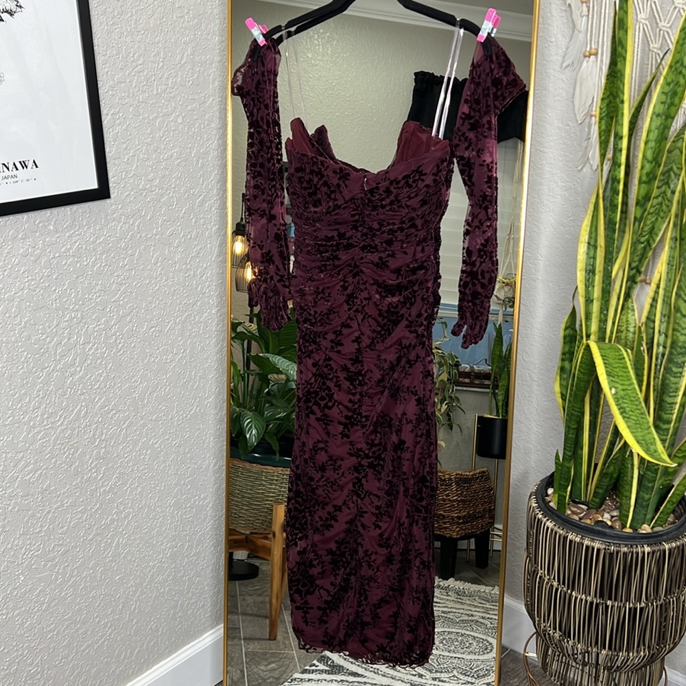 House of CB 'Isadora' Black Cherry Devour Corset Dress NWOT - Picture 10 of 11